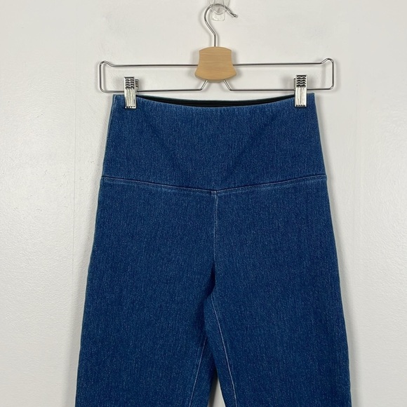 Lysse Denim Stretch Jeggings Womens S Straight Legging Pull-On Cotton Blue Pants - Picture 3 of 9